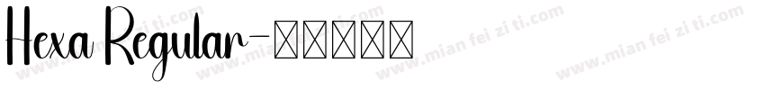 Hexa Regular字体转换